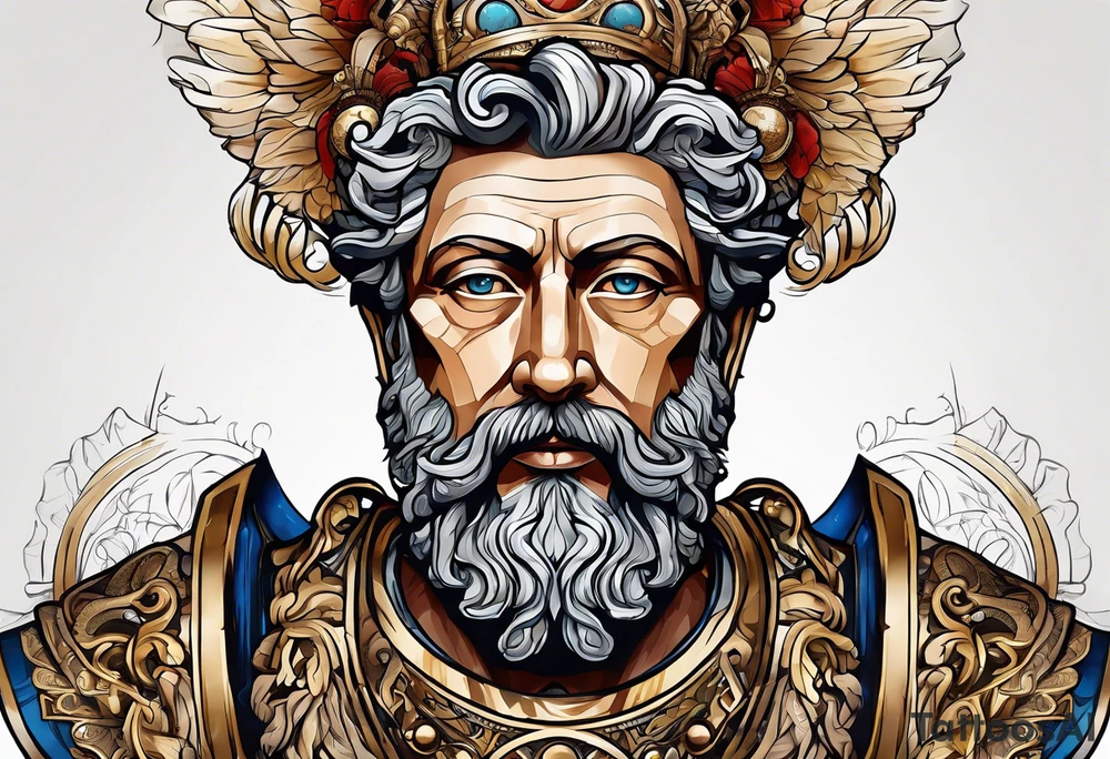 A picture of Marcus Aurelius tattoo idea
