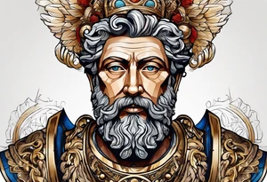 A picture of Marcus Aurelius tattoo idea