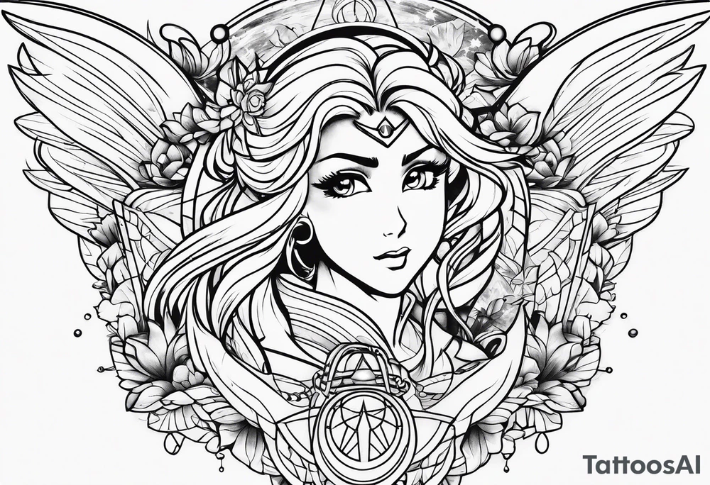 Sailor moon tattoo idea