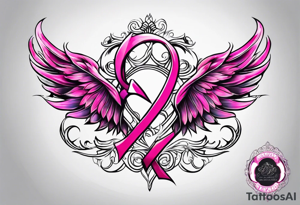 Breast cancer symbol tattoo idea
