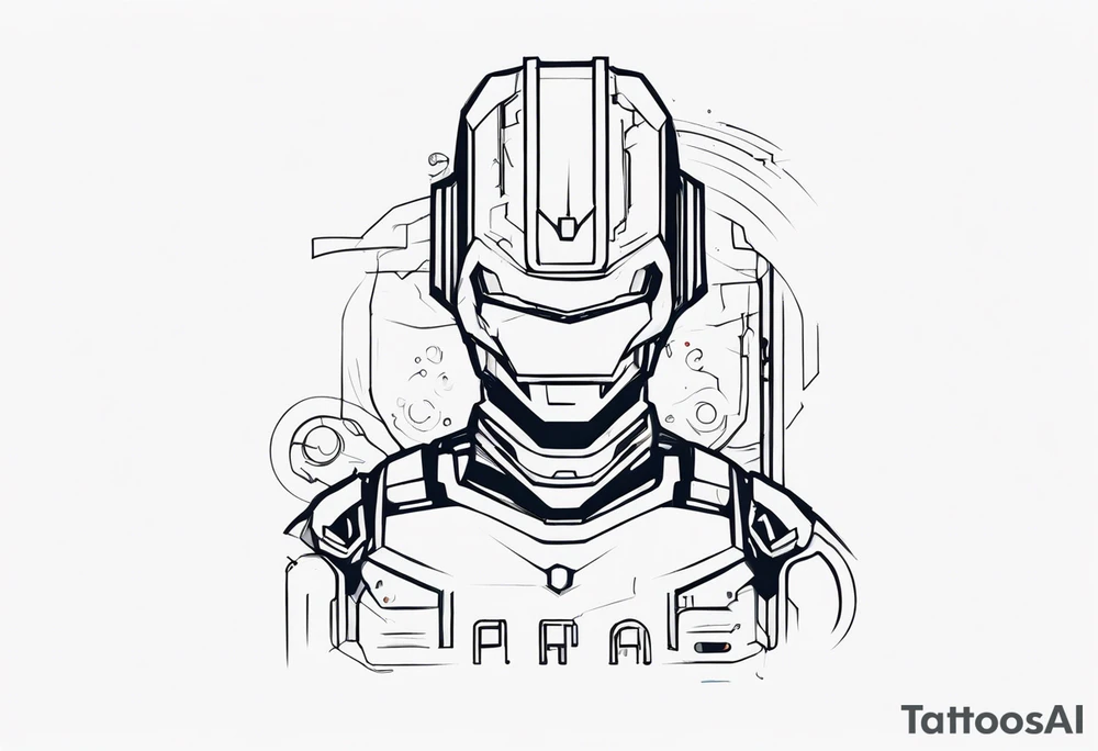 Robotic Cyber criminal tattoo idea