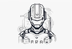 Robotic Cyber criminal tattoo idea