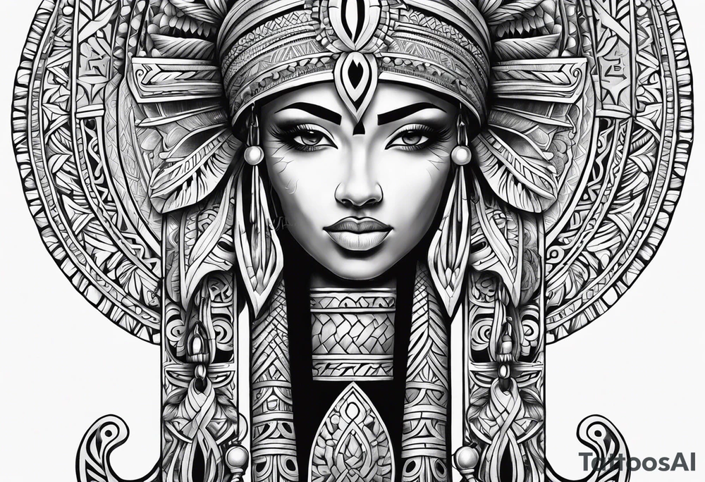 ankh, maori tattoo idea