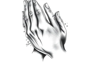 Prayer hands tattoo idea