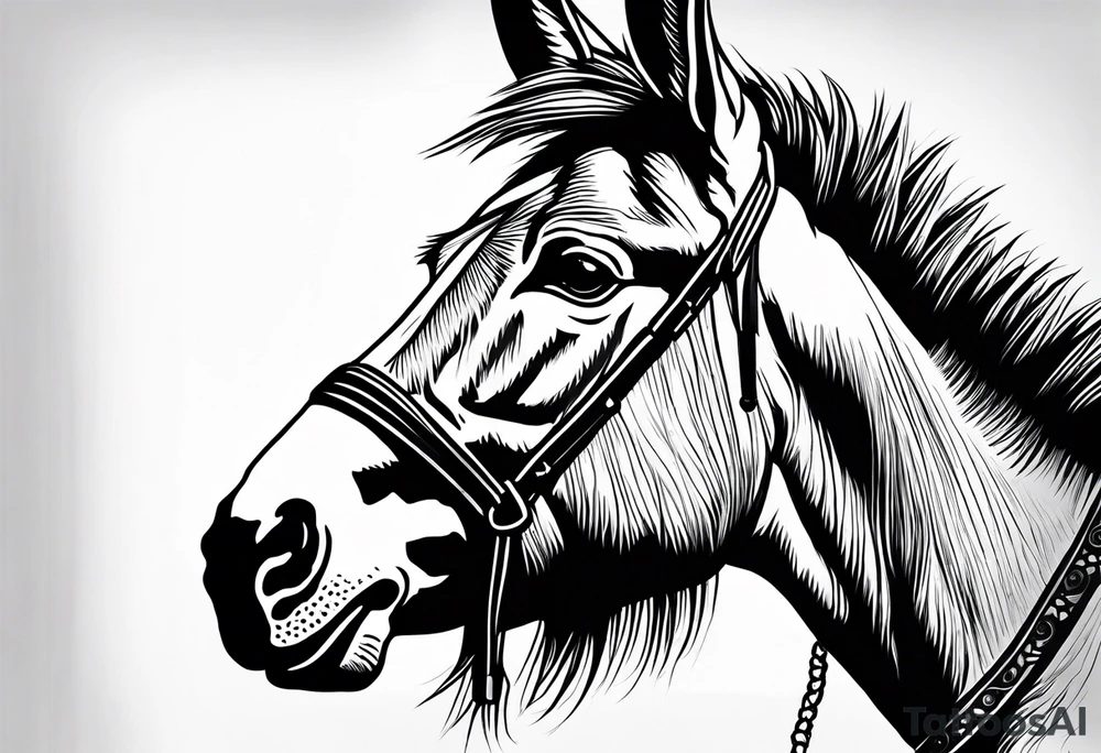 A donkey tattoo idea