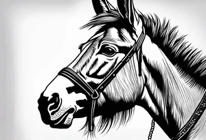 A donkey tattoo idea