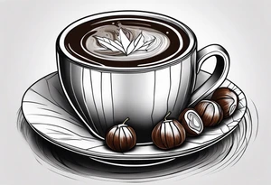 chestnuts poured into coffee tattoo idea