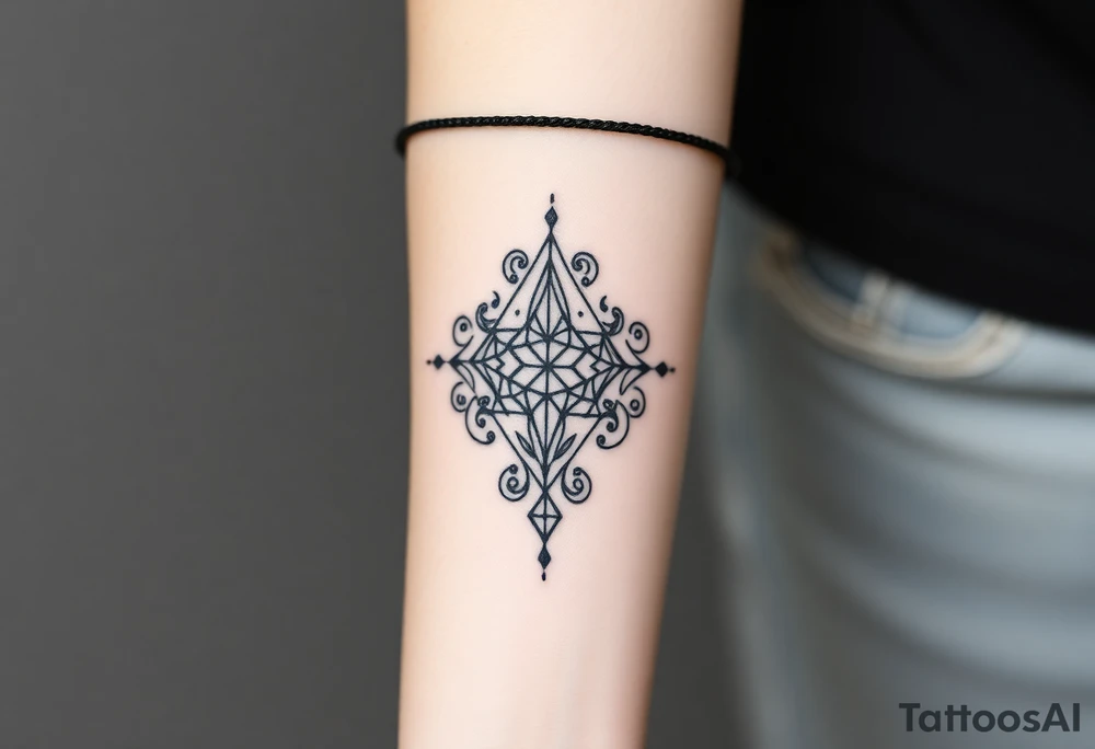 diamond tattoo idea