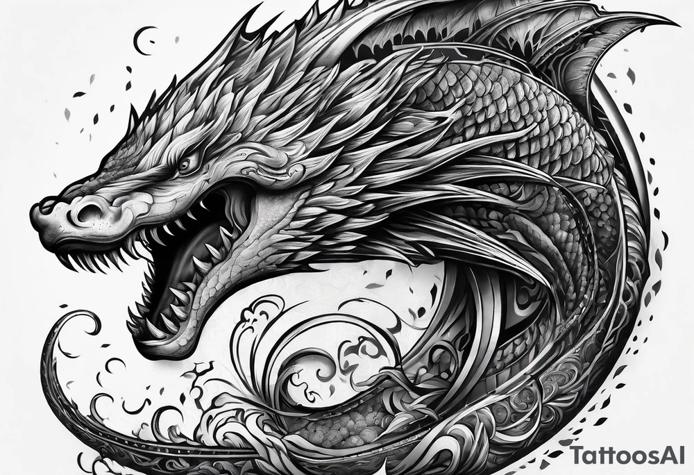 Leviathan forearm tattoo tattoo idea