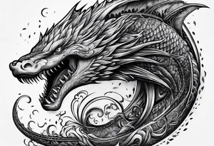 Leviathan forearm tattoo tattoo idea