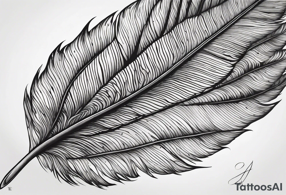 A turkey feather for my chest tattoo idea