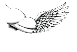 Shoulder Wing tattoo idea