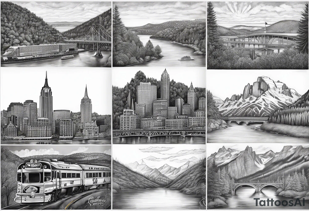 New York Yankees 
Pittsburgh Steelers
Pittsburgh Penguins
State of Texas
State of Pennsylvania
State of Massachusetts
State of New York
State of Colorado
Mountains
Fender Guitars
Jackson
Hadley
Heather tattoo idea