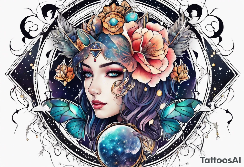 Constellation, animal tattoo idea