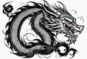 Japanese dragon tattoo idea