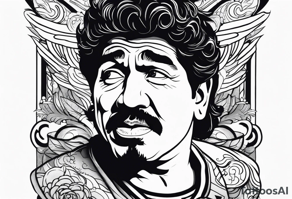 Maradona vesuvio tattoo idea