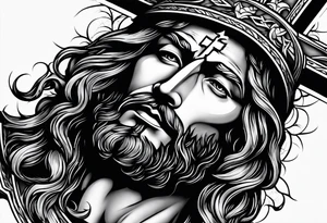 Jesus on the cross tattoo idea