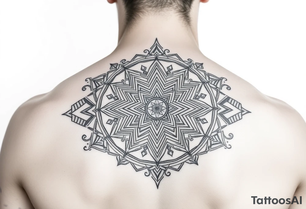 intricate mandala with sacred geometry and cosmic elements tattoo idea intricate mandala with sacred geometry and cosmic elements tattoo idea