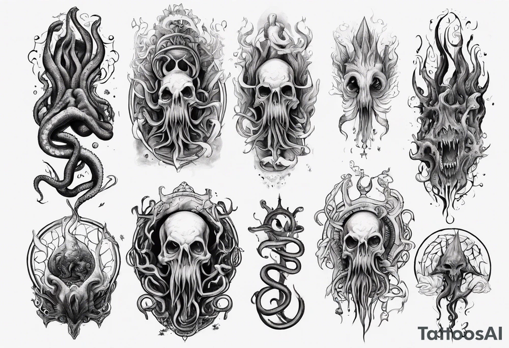 long tattoo for forearm on lovecraft them
add tentacle tattoo idea