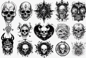 Dark creepy tattoo idea