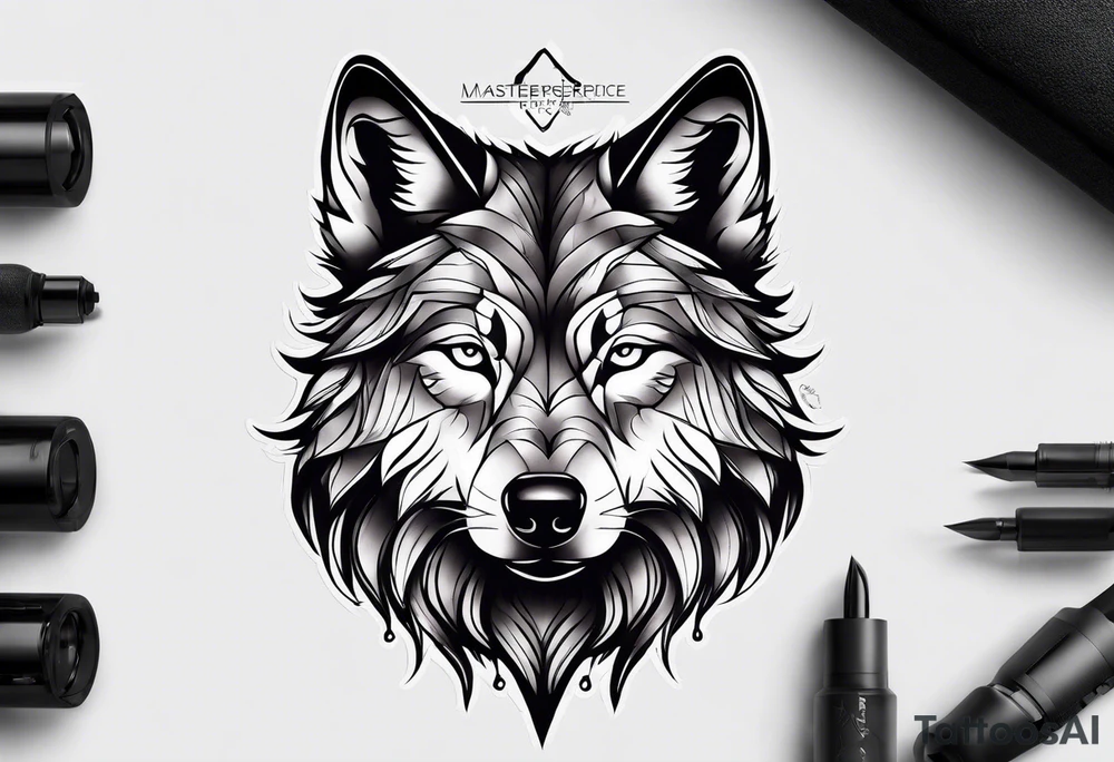 wolf alpha tattoo idea