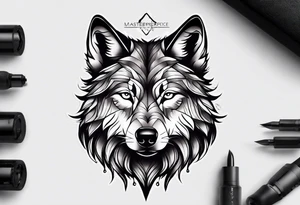 wolf alpha tattoo idea