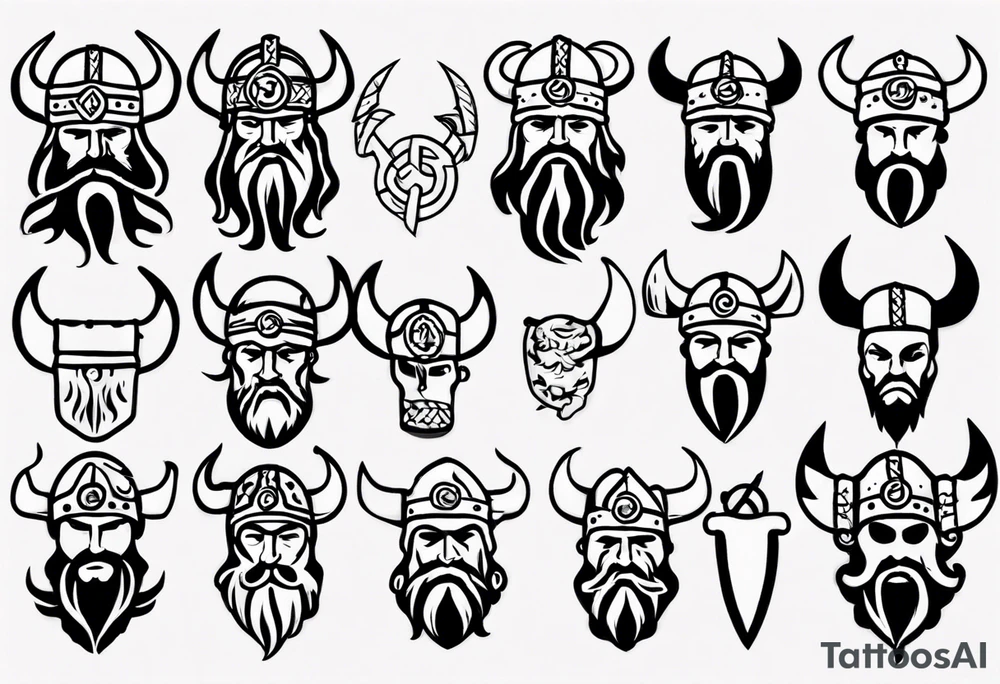Tattoo baker saying “Viking Customs” tattoo idea