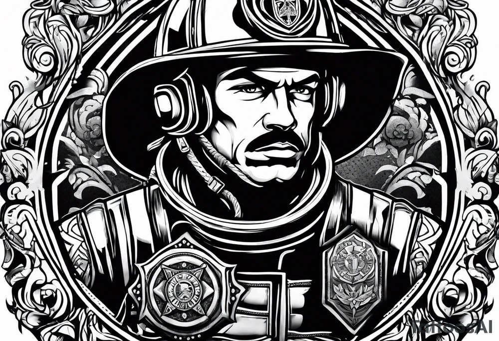 Firefighter tattoo idea