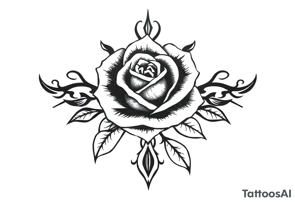 Rose tattoo idea