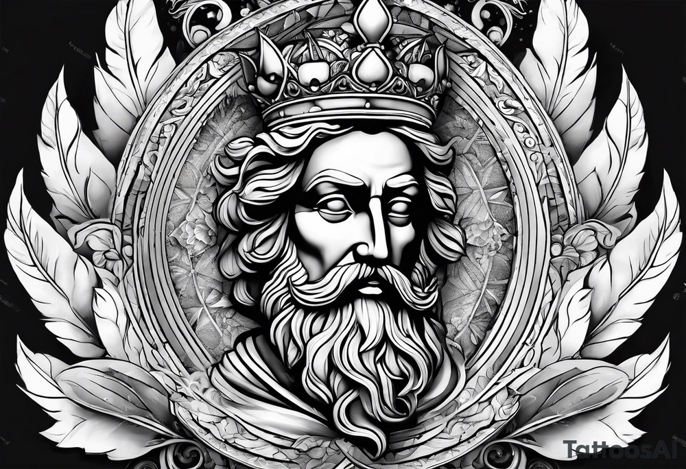 Peach and Marcus Aurelius tattoo idea