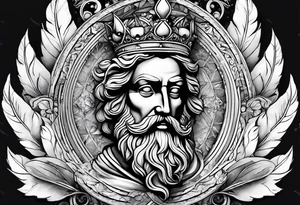 Peach and Marcus Aurelius tattoo idea