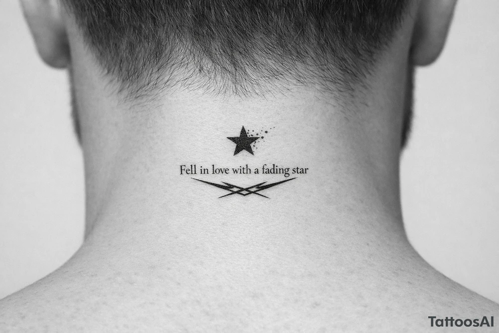 Fell in love with a fading starr tattoo idea