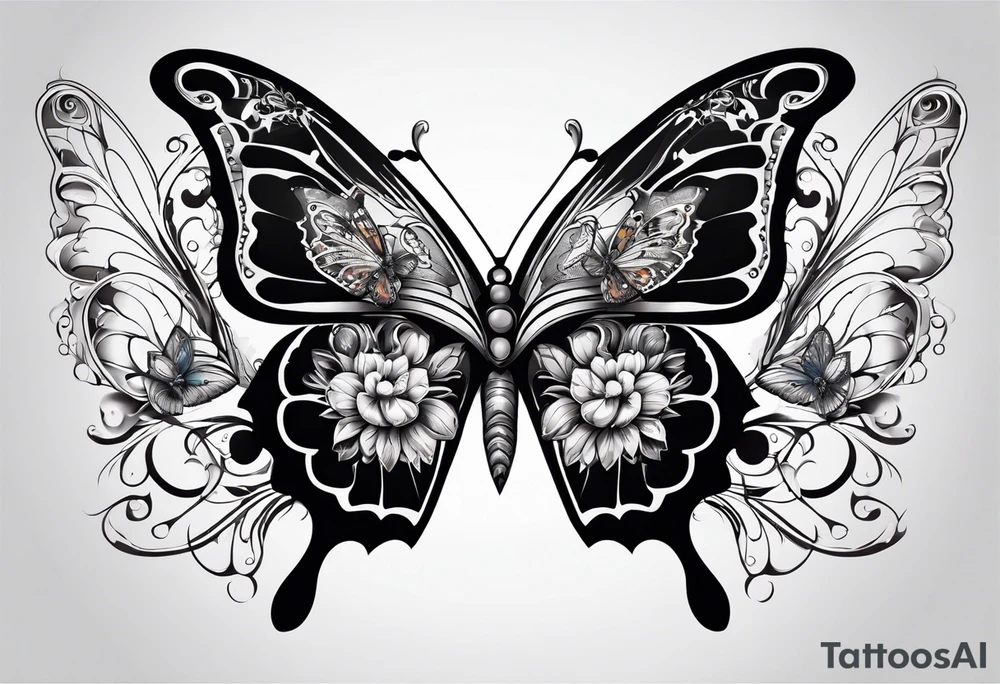 Butterflies tattoo idea