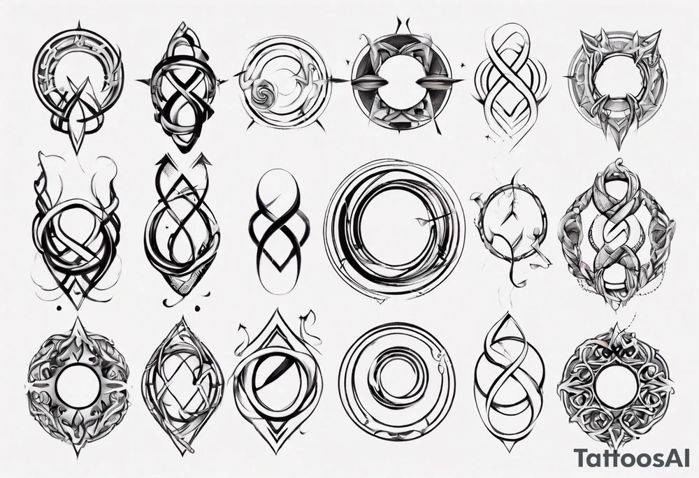 simple infinity loop tattoo idea