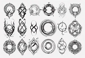 simple infinity loop tattoo idea