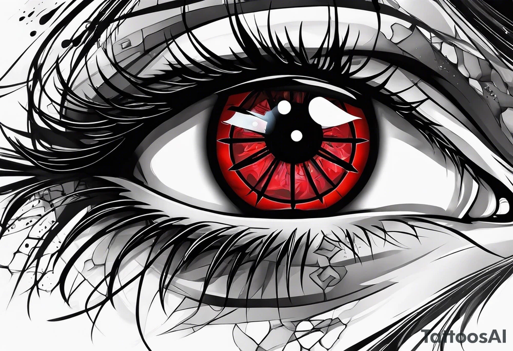Sharingan eyes tattoo idea