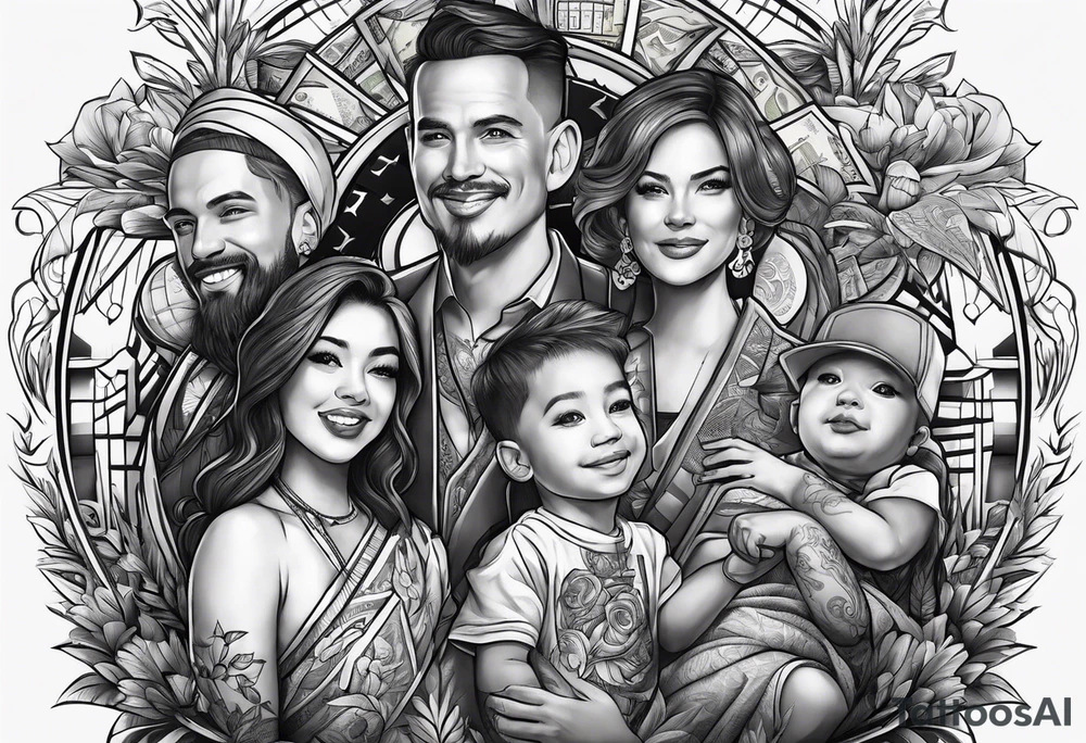 money family time tattoo idea