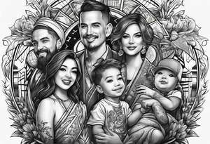 money family time tattoo idea