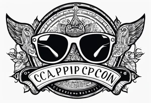 capricorn sunglasses Officer tattoo idea