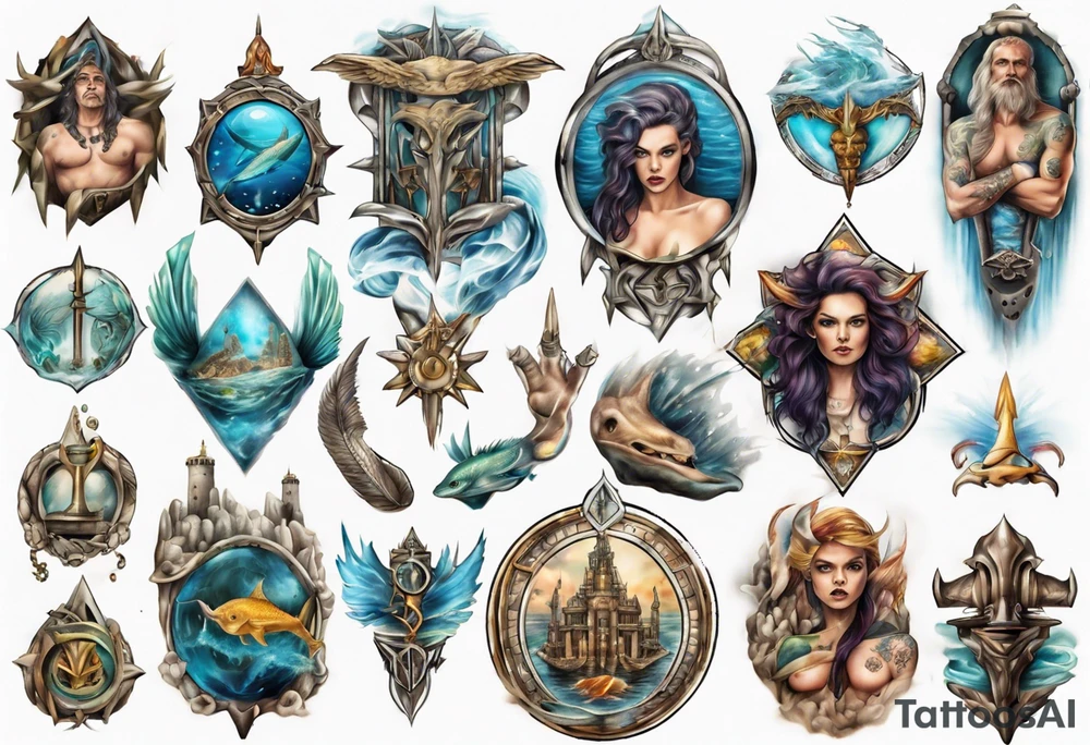 Atlantis kingdom tattoo idea