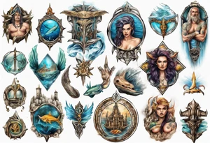 Atlantis kingdom tattoo idea