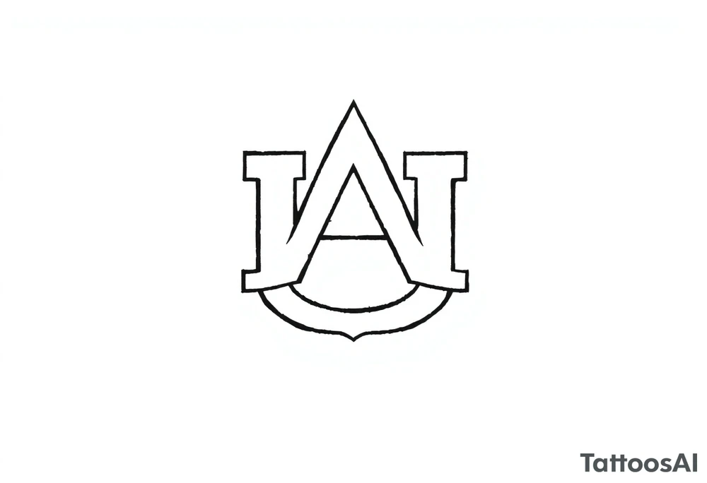 Auburn symbol tattoo idea