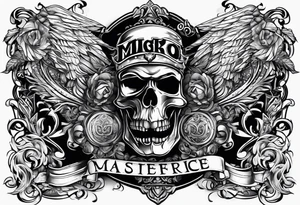 the name rocker tattoo idea