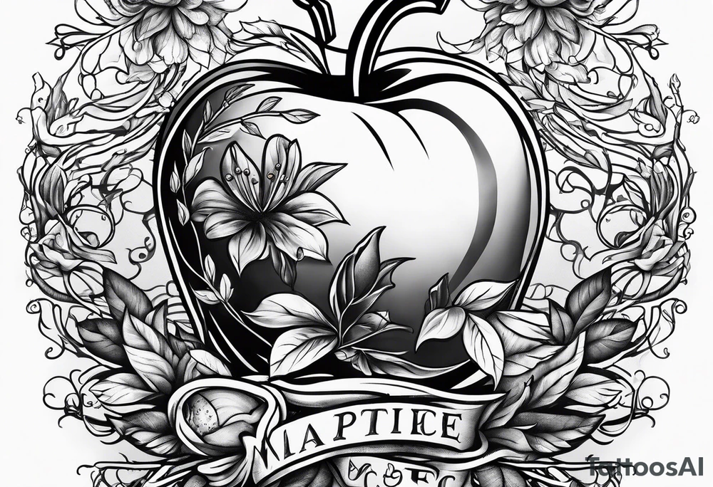 Teacher Apple and lab tattoo idea