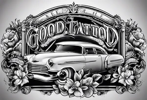 the word "good" tattoo idea