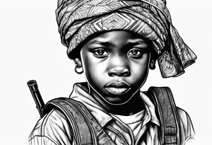 african child soldier tattoo idea