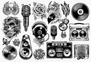 sound music tattoo idea