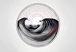 wave diffraction tattoo idea