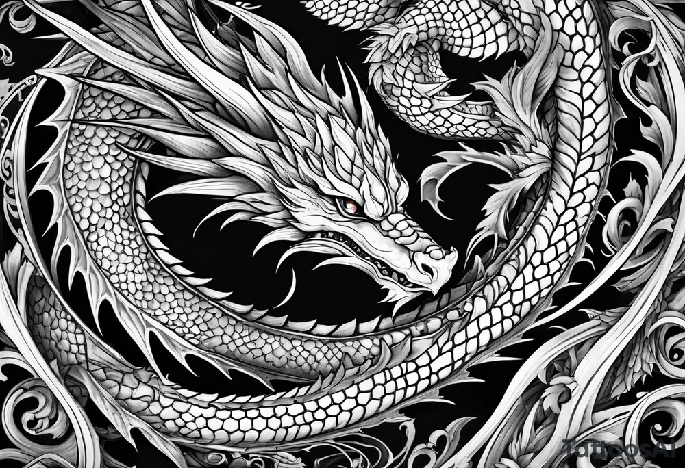 A dragon tattoo idea