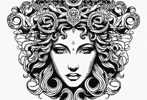 Gorgon Medusa, ancient greece tattoo idea
